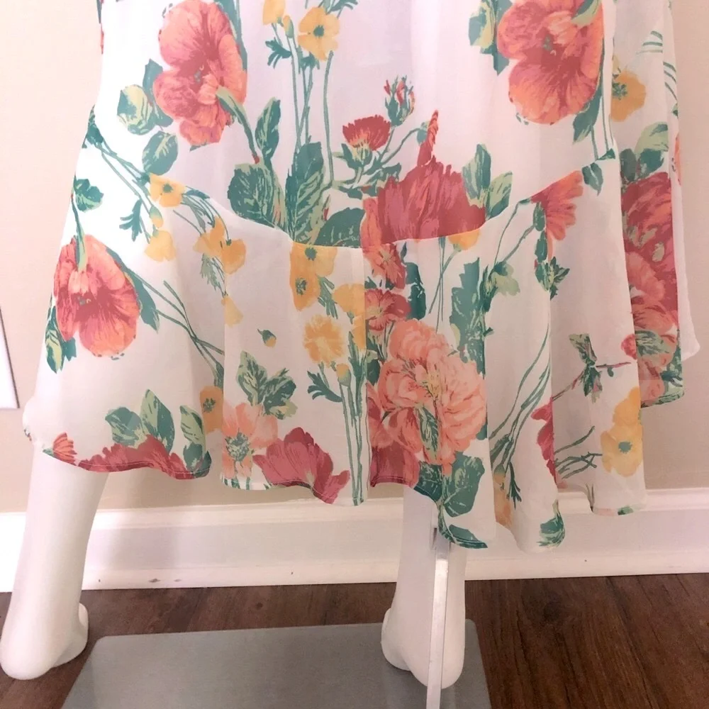 Leith flutter sleeve high low dress - Picture 8 of 15